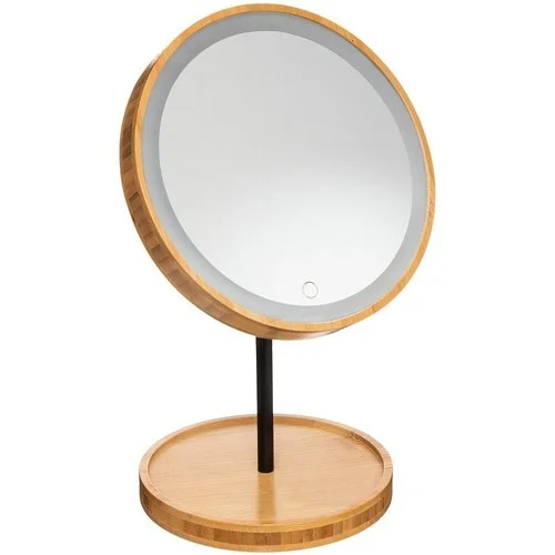 Atmosphera Miroir LED sur pied en bambou