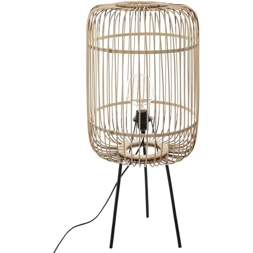 Atmosphera Lampadaire design bohème en bambou Eads