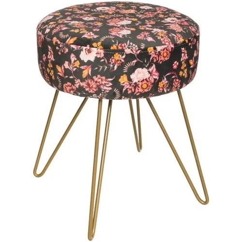 Atmosphera Tabouret Veloure P Metal Gypsy