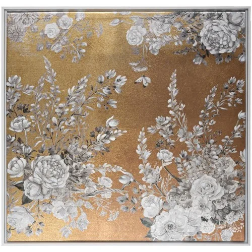 Atmosphera Toile Imprimée Fleur 78 x 78 cm &#8211;