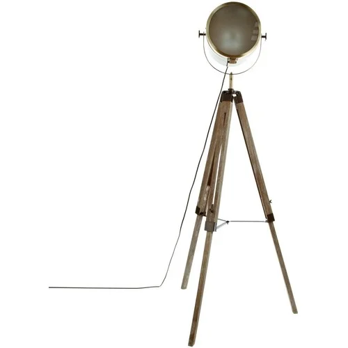 Atmosphera Lampadaire bois et métal Ebor &#8211; Hauteur 152 cm