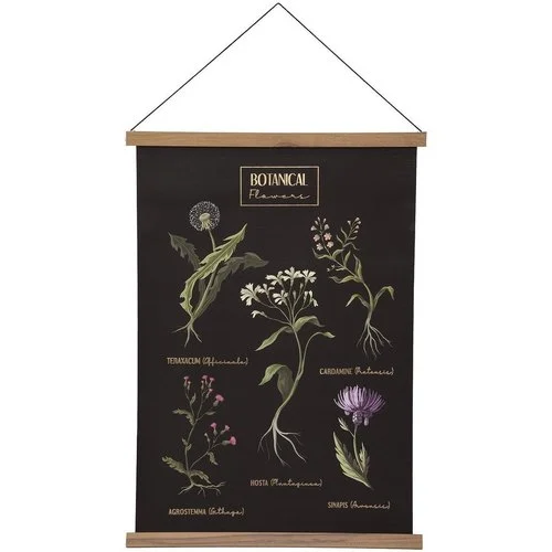 Atmosphera Toile à suspendre Botanical Flowers 50&#215;70 cm