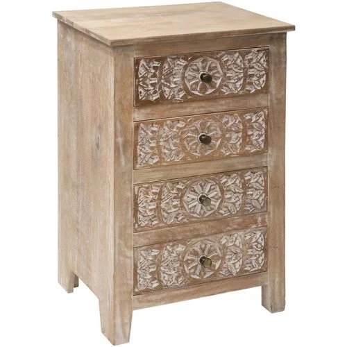 Atmosphera Chiffonnier en bois ethnique Shirel