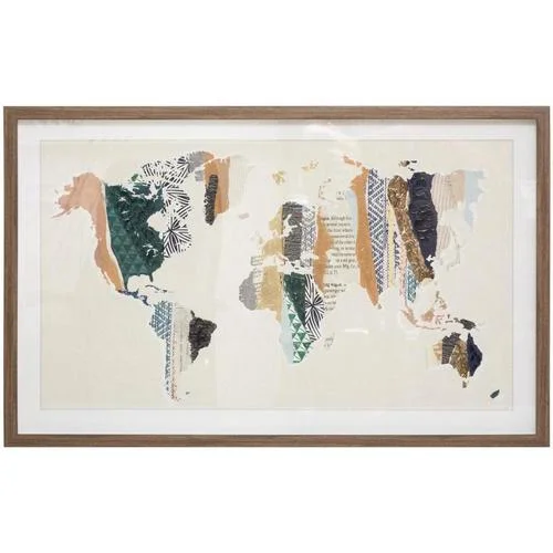 Atmosphera Cadre Monde 80 x 50 cm &#8211;