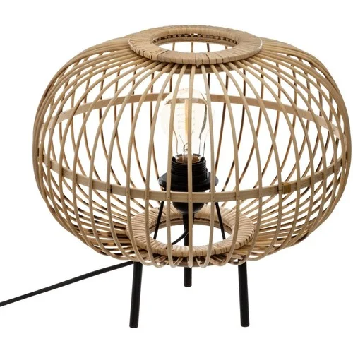 Atmosphera Lampe à poser trepied design bambou Eads