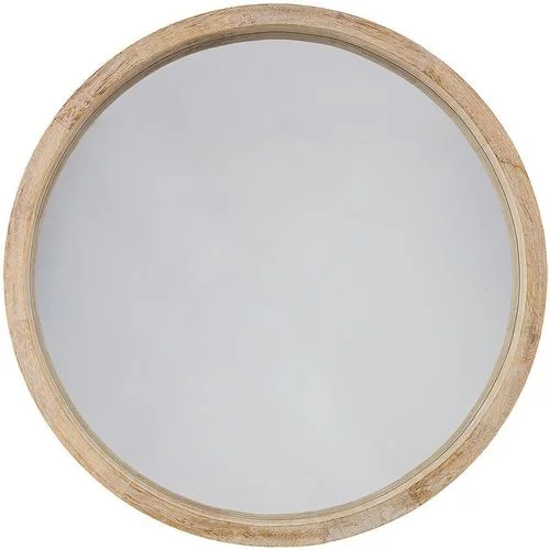 Atmosphera Miroir rond Scandi naturel D50