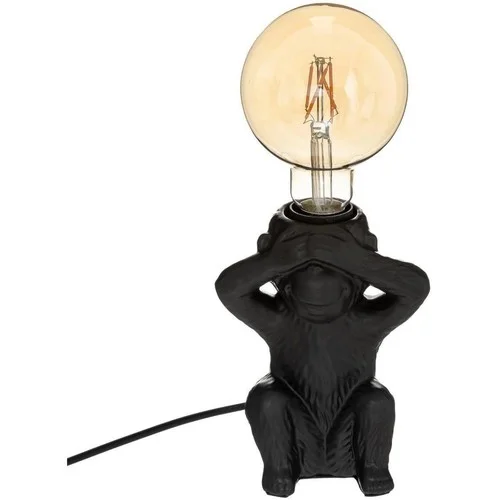 Atmosphera Lampe socle céramique singe yeux noir H17