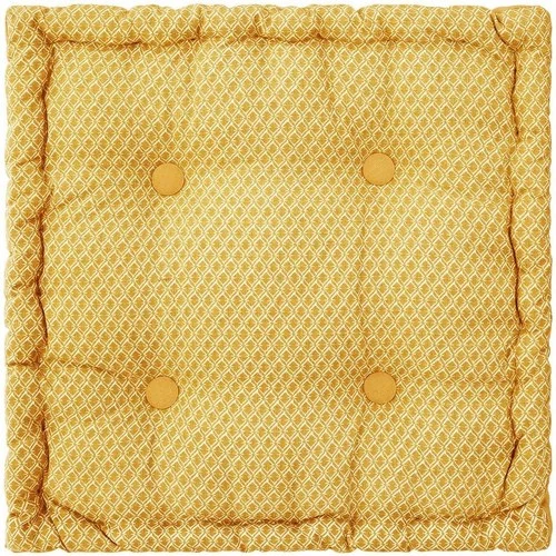 Atmosphera Coussin de sol 40x40x8 cm Otto ocre