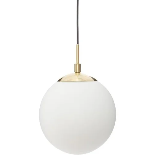 Atmosphera Suspension Boule en verre coloris blanc Dris de Ø 20 cm &#8211; Atmos