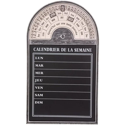 Atmosphera Tableau mémo ardoise calendrier 45&#215;76 cm