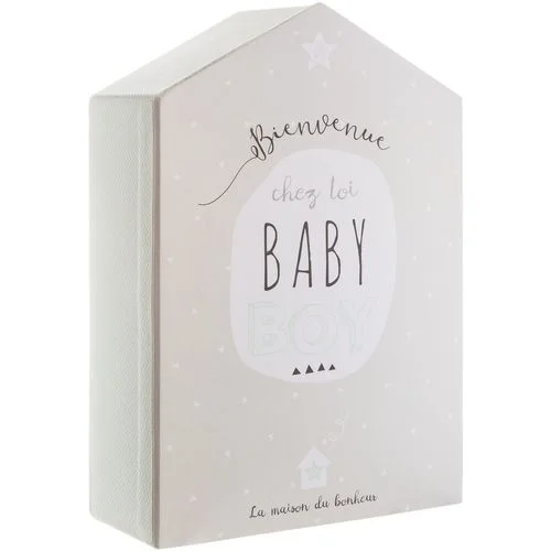 Atmosphera Coffret de naissance Maison &#8211; 21 x 30 cm