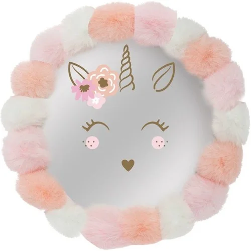 Atmosphera Miroir enfant avec pompons tout doux