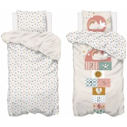 Atmosphera Housse de couette enfant 140&#215;200 Marelle + taie