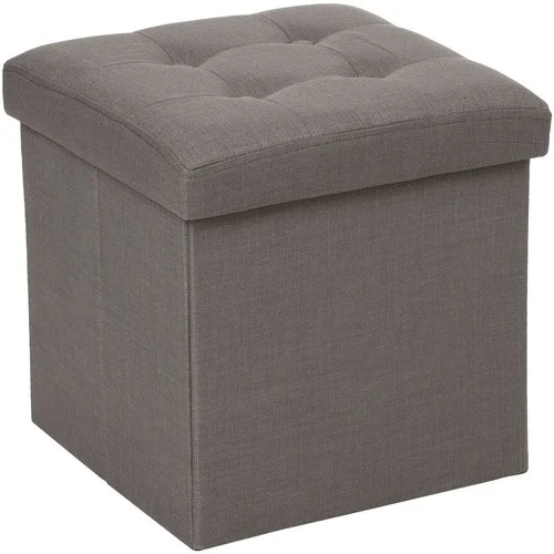 Atmosphera Pouf coffre pliable Lysandre &#8211; 38 x 38 cm