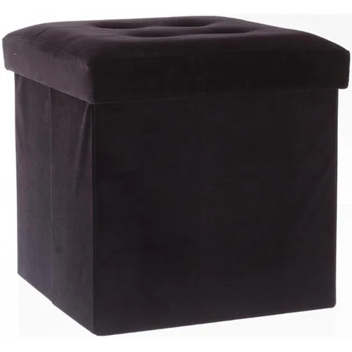 Atmosphera Pouf Velour Leandre &#8211; Pliant