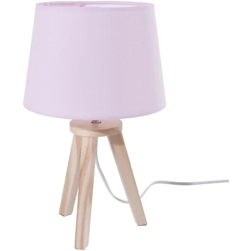 Atmosphera lampe de chevet en bois sur 3 pieds