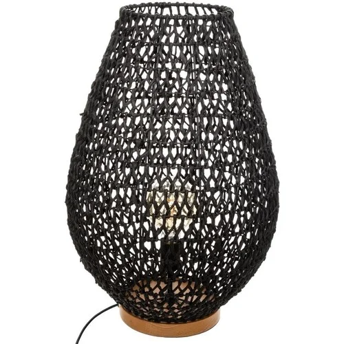 Atmosphera Lampe Métallique + Papier Noir H 55 ETEL