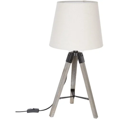 Atmosphera Lampe en bois trépied Runo &#8211; H. 58 cm