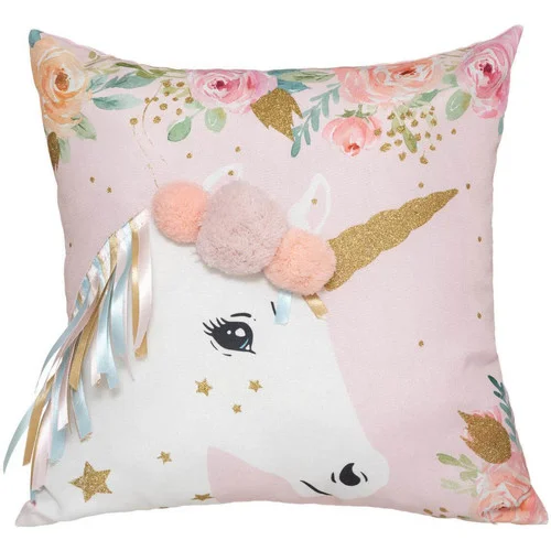 Atmosphera Coussin Licorne rubans 40&#215;40 cm