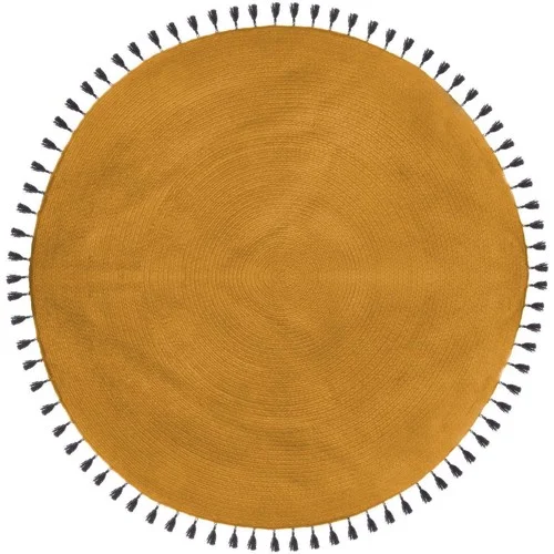 Atmosphera Tapis rond à franges design Pop