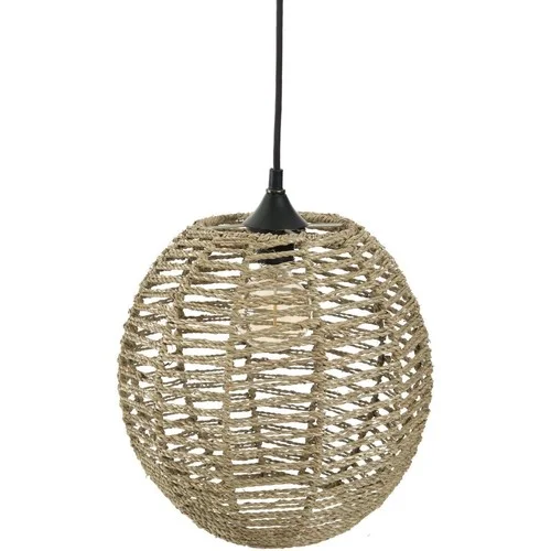 Atmosphera Suspension luminaire boule en rotin Jada