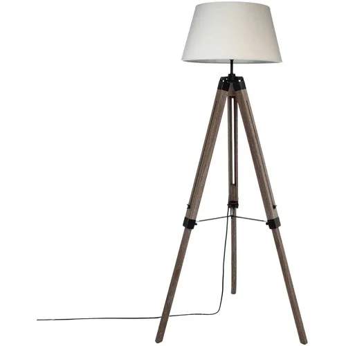 Atmosphera Lampadaire trépied bois Runo &#8211; H. 145 cm