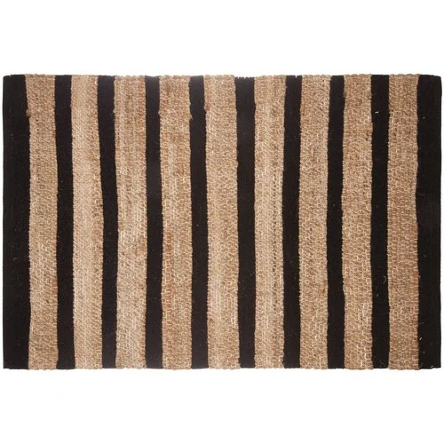 Atmosphera Tapis en jute naturel rayures Box