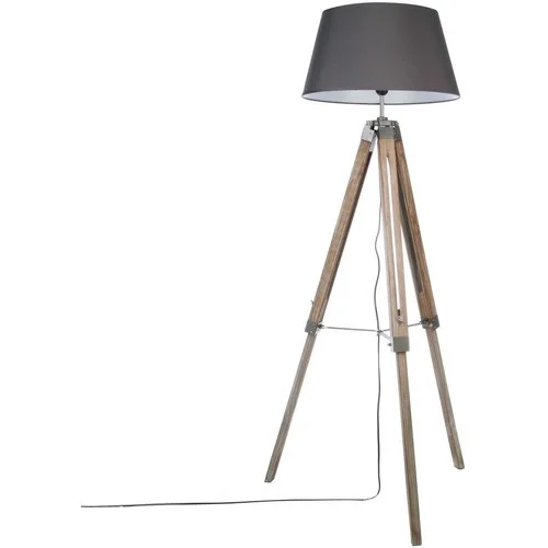 Atmosphera Lampadaire trépied bois &#8211; Hauteur 145 cm