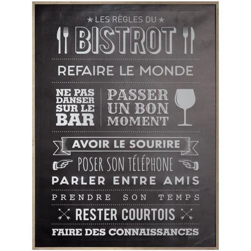 Atmosphera Toile Imprimée / Cadre Bistrot