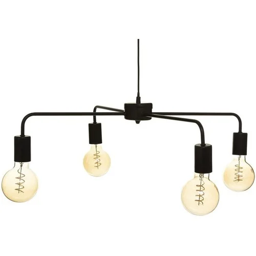 Atmosphera Suspension métal 4 lampes Keli noir D69