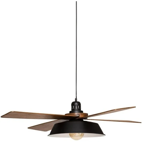 Atmosphera Suspension métal bois Cuba noir L94